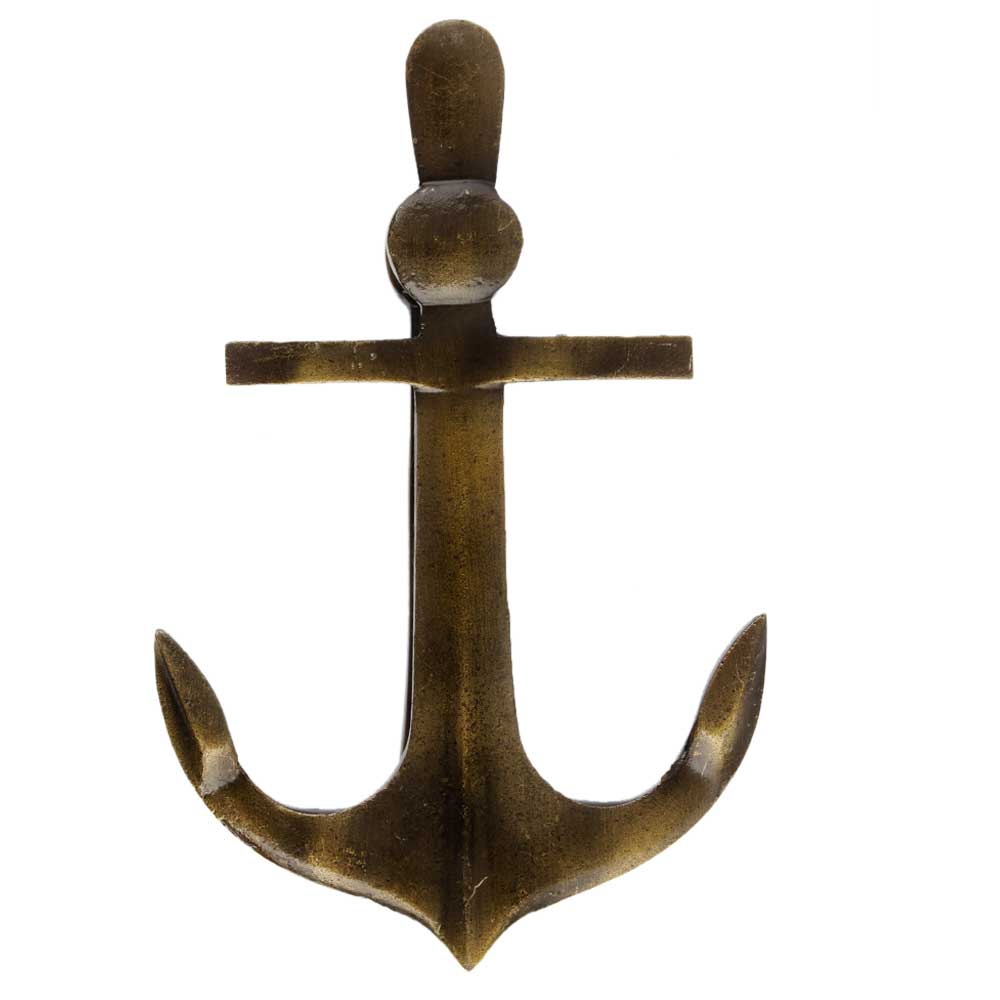 Antiqued Brass Anchor Door Knocker - A Cottage in the City