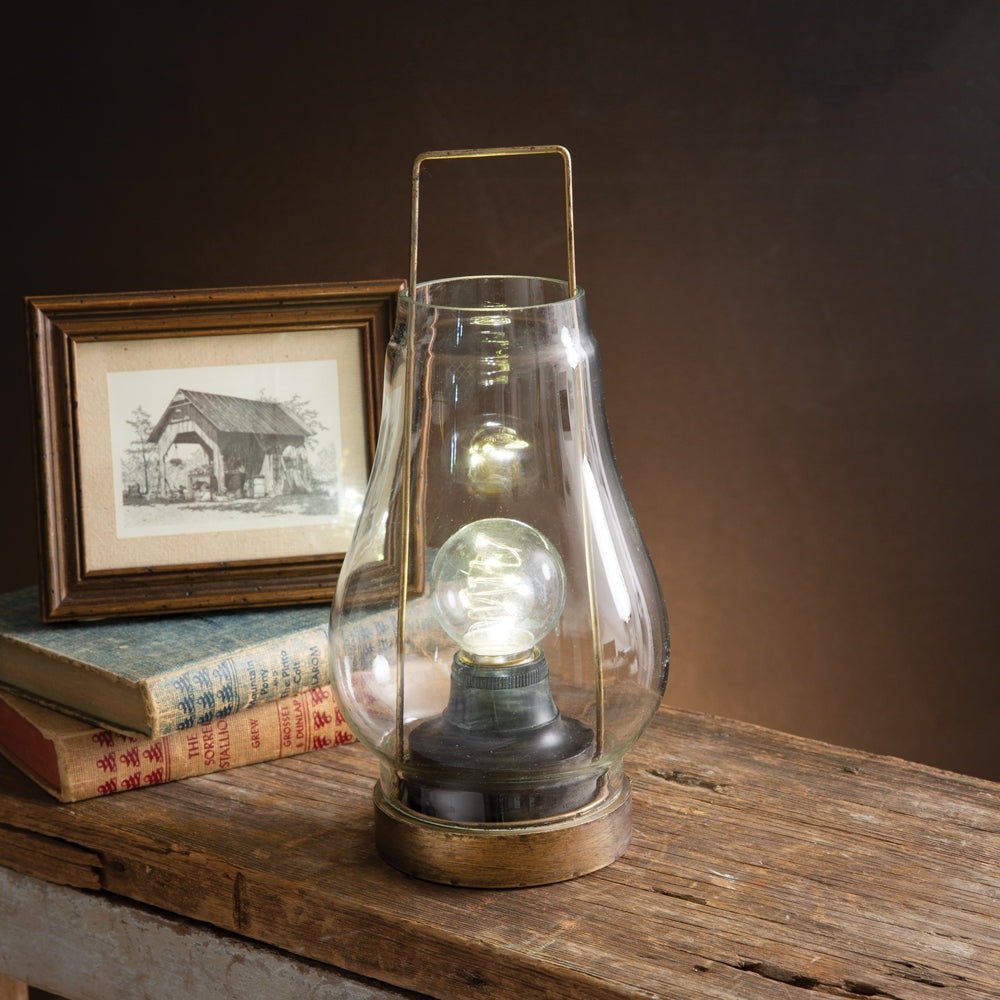 Antiqued Brass Pioneer Lantern - A Cottage in the City