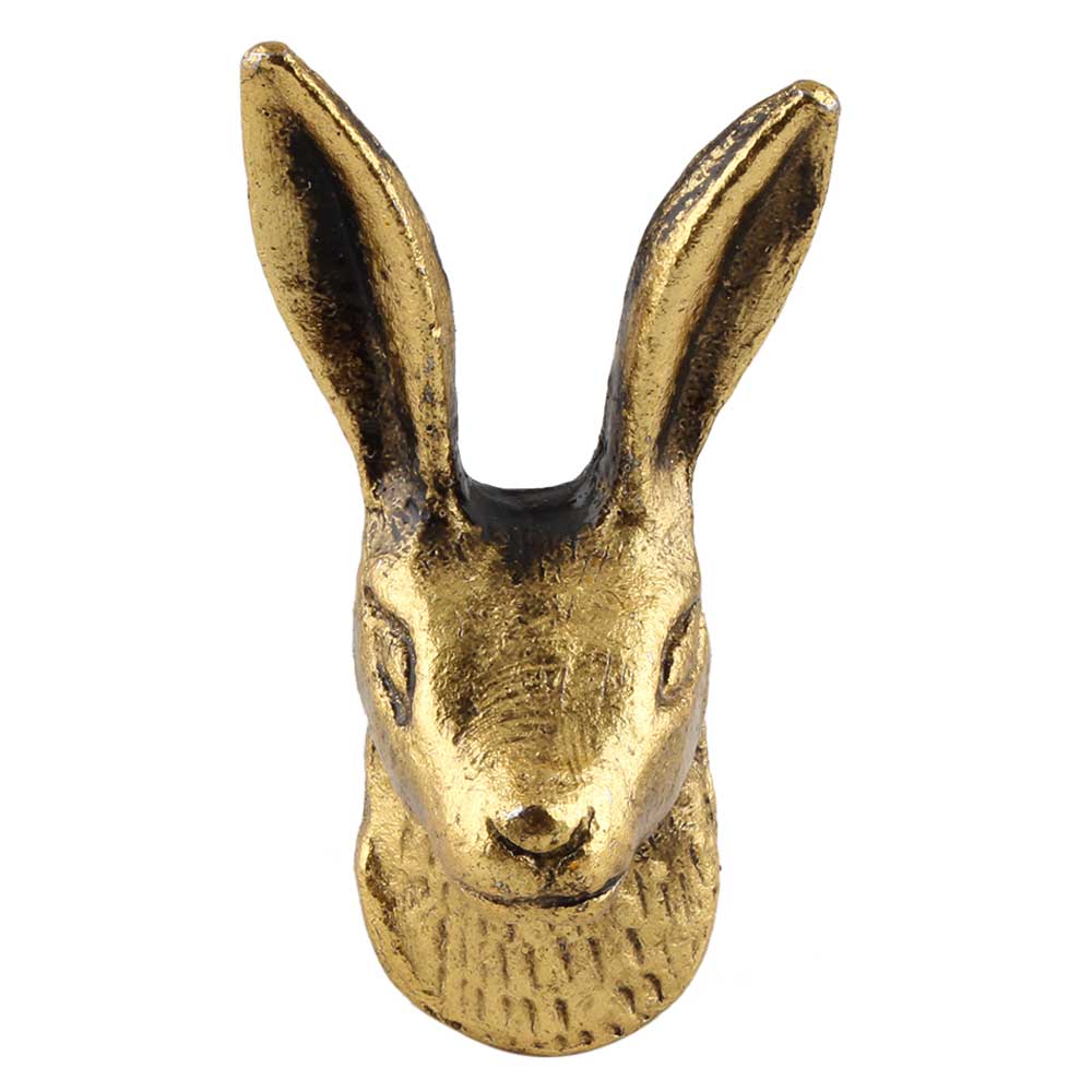 Antiqued Brass Rabbit Knob - A Cottage in the City