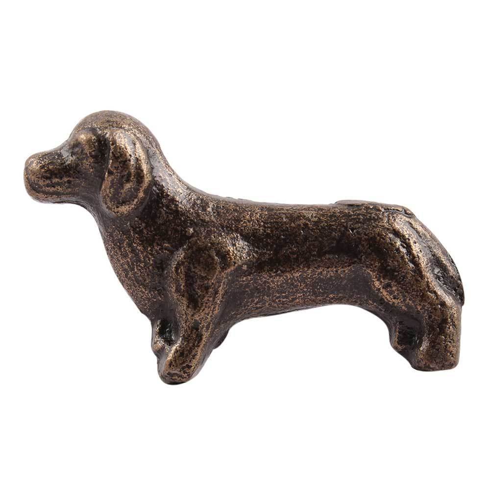 Antiqued Bronze Dachshund Knob - A Cottage in the City