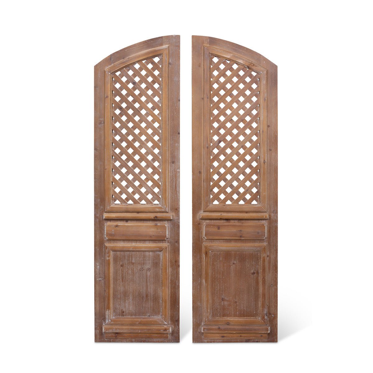 Arched Lattice Work Panels S/2 - A Cottage in the City