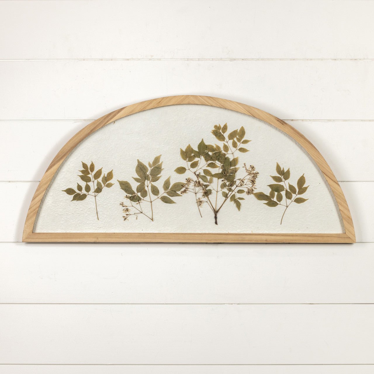 Arched Pressed Botanical Print - A Cottage in the City