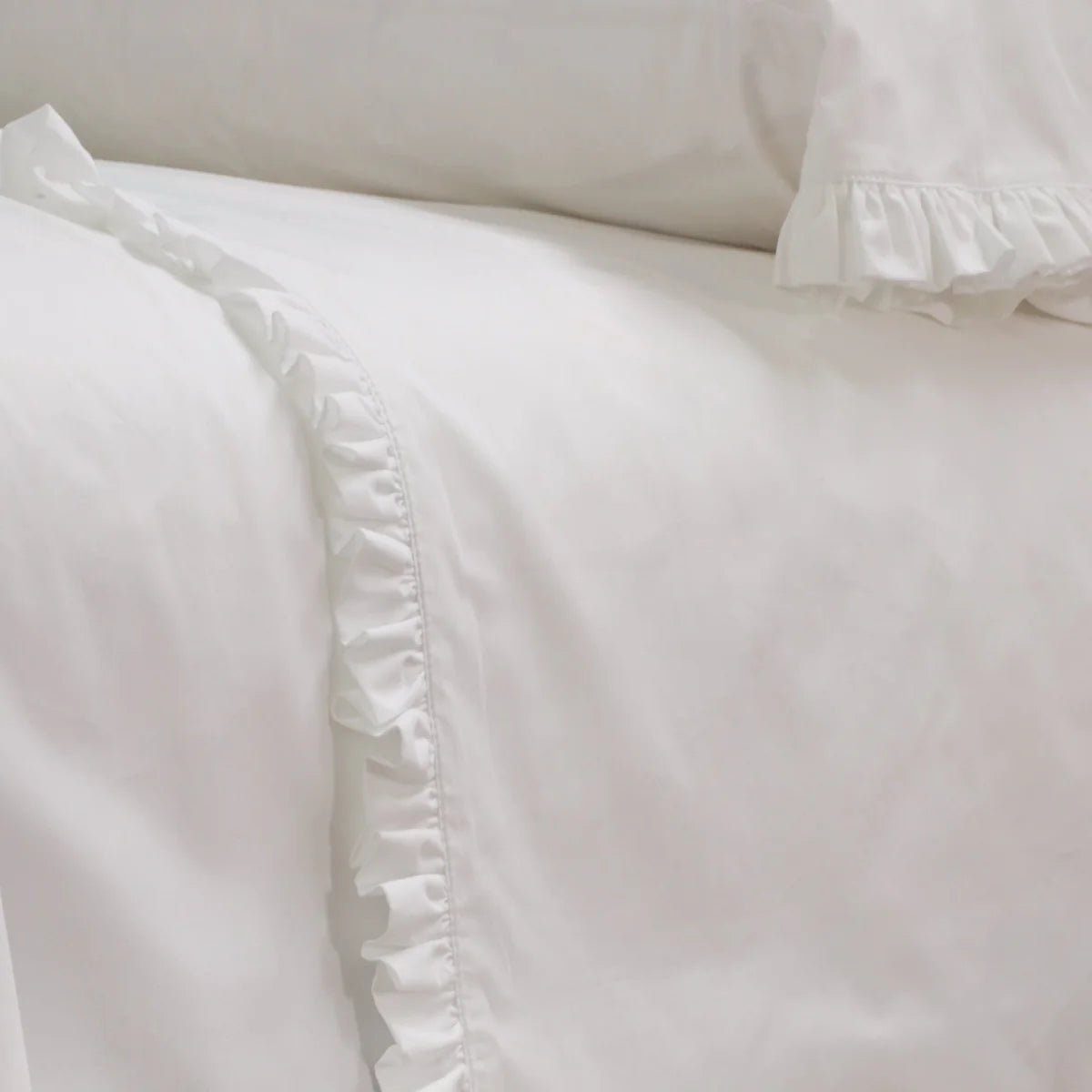 Audrey Ruffle Cotton Percale Sheet Set by Pom Pom at Home - A Cottage in the City