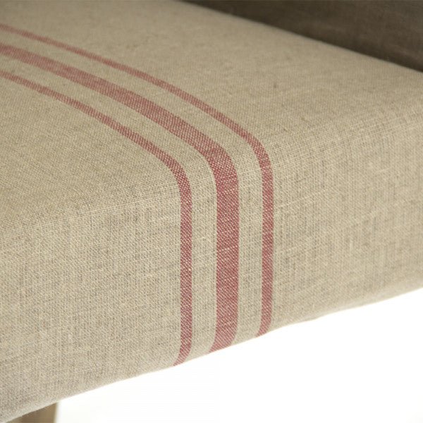 Avignon Red Stripe Slipcover Arm Chair - A Cottage in the City