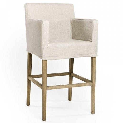 Avignon Slipcover Bar Stool - A Cottage in the City