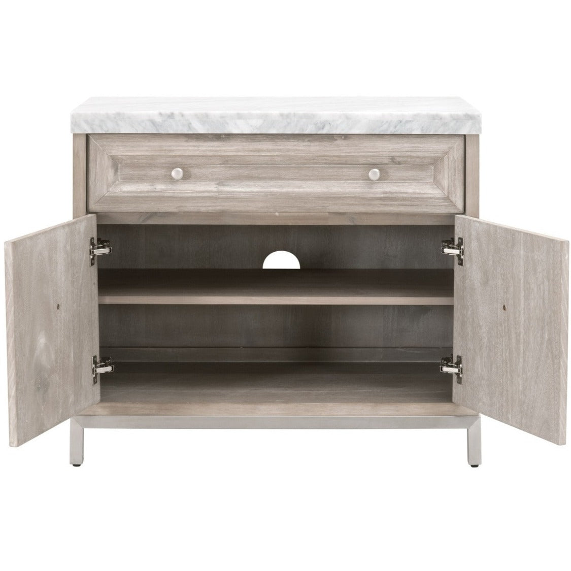 Azure Carrera Natural Gray Media Chest - A Cottage in the City