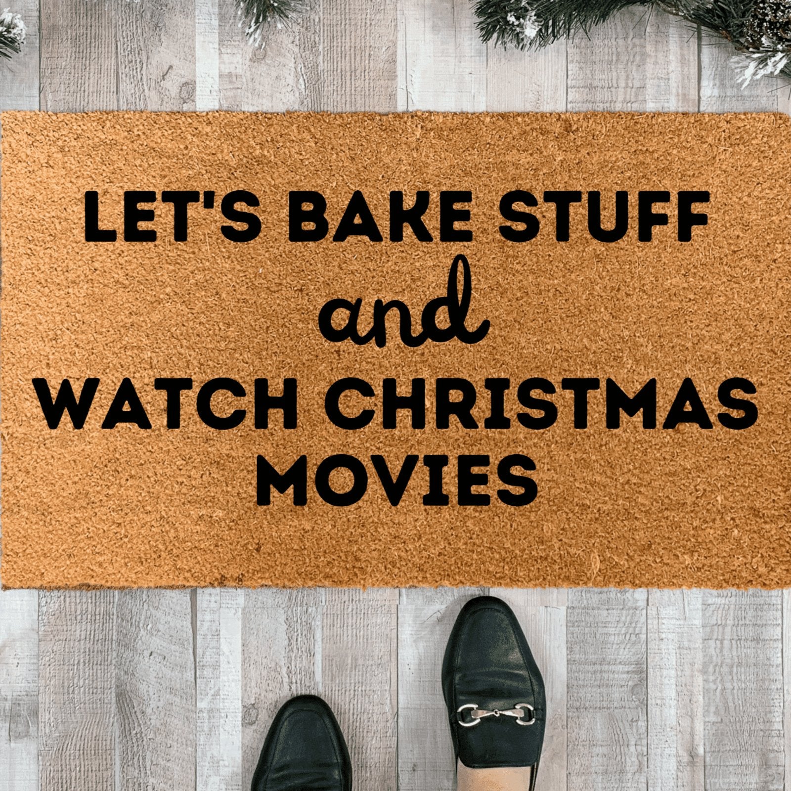 Bake And Watch Christmas Movies Doormat - A Cottage in the City