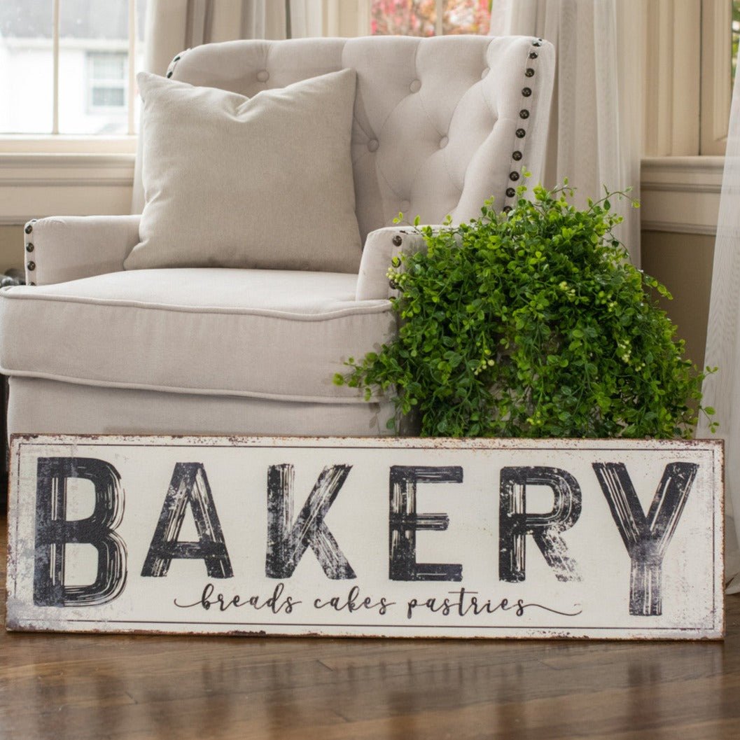 Bakery Breads Cakes Pastries Metal Sign - A Cottage in the City