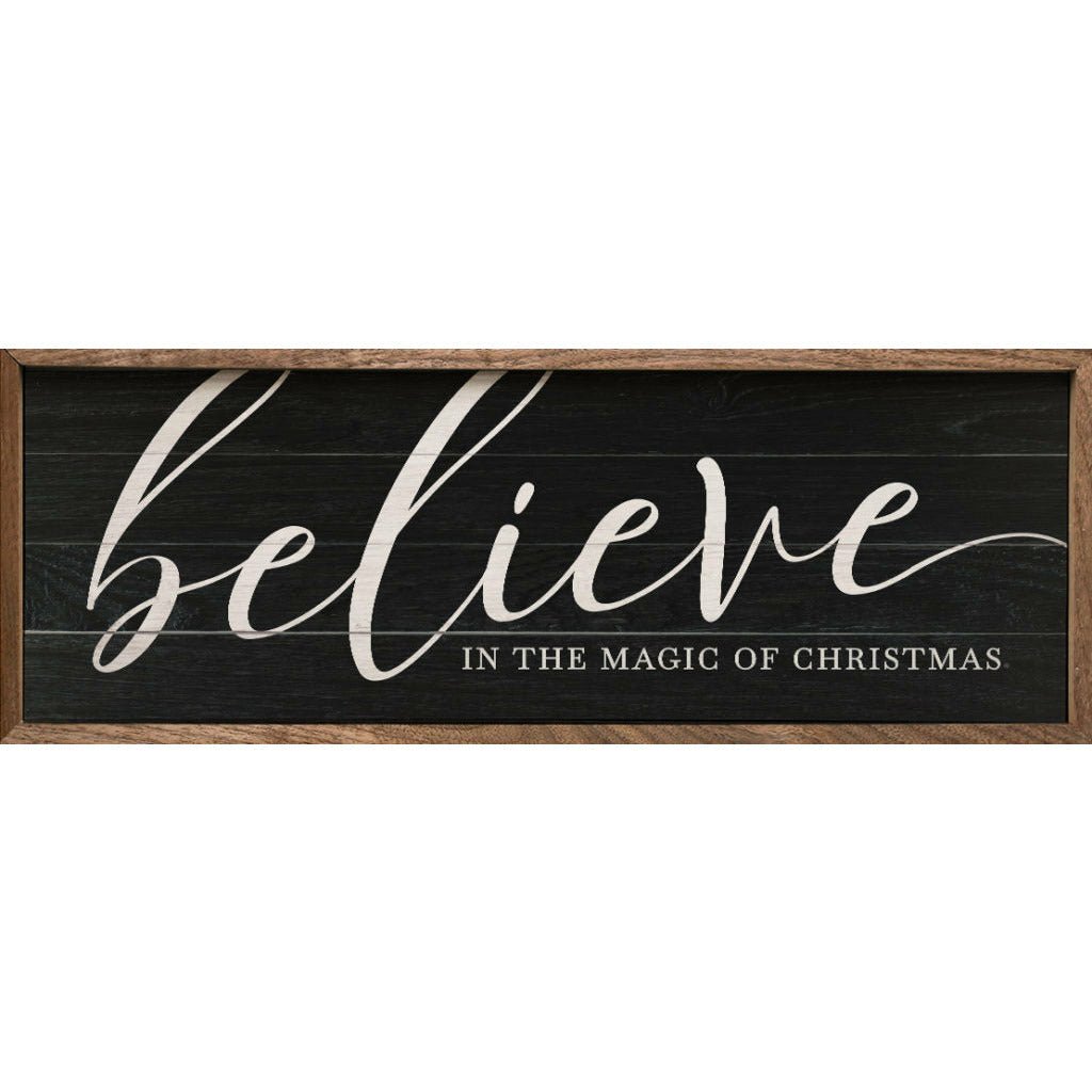 Believe In The Magic Of Christmas Wood Framed Print - A Cottage in the City