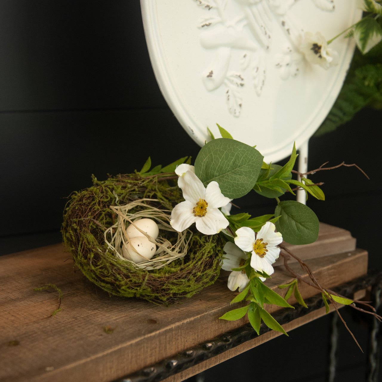 Bird Nest With Dogwood Branches - A Cottage in the City