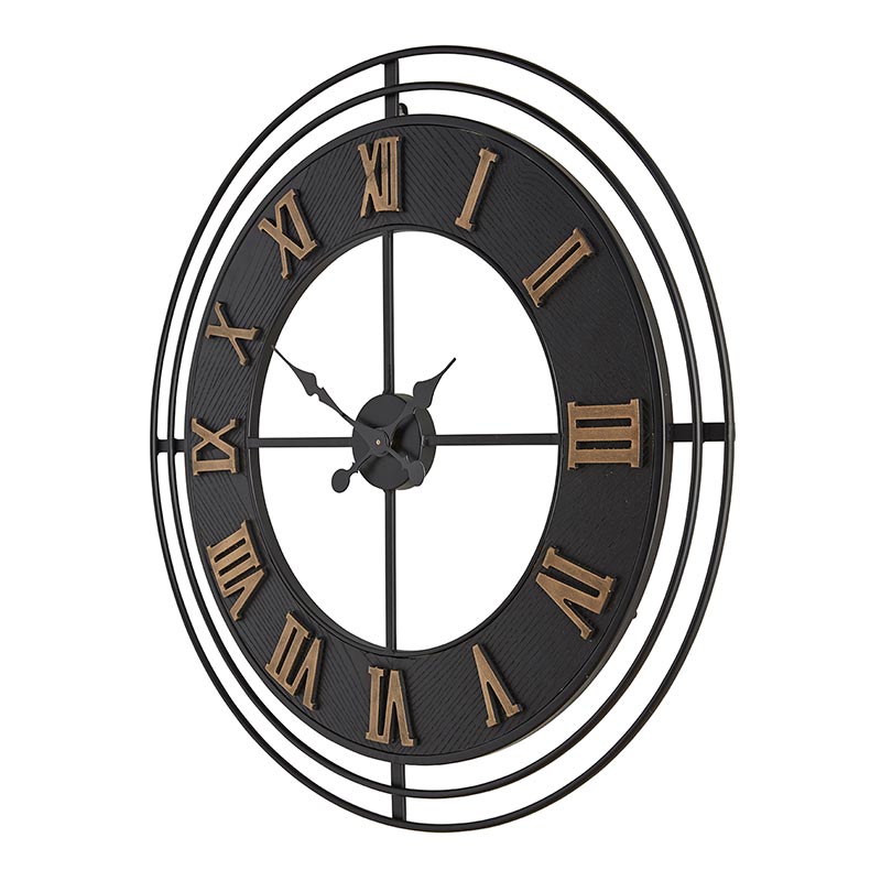 Black Metal Wall Clock - A Cottage in the City