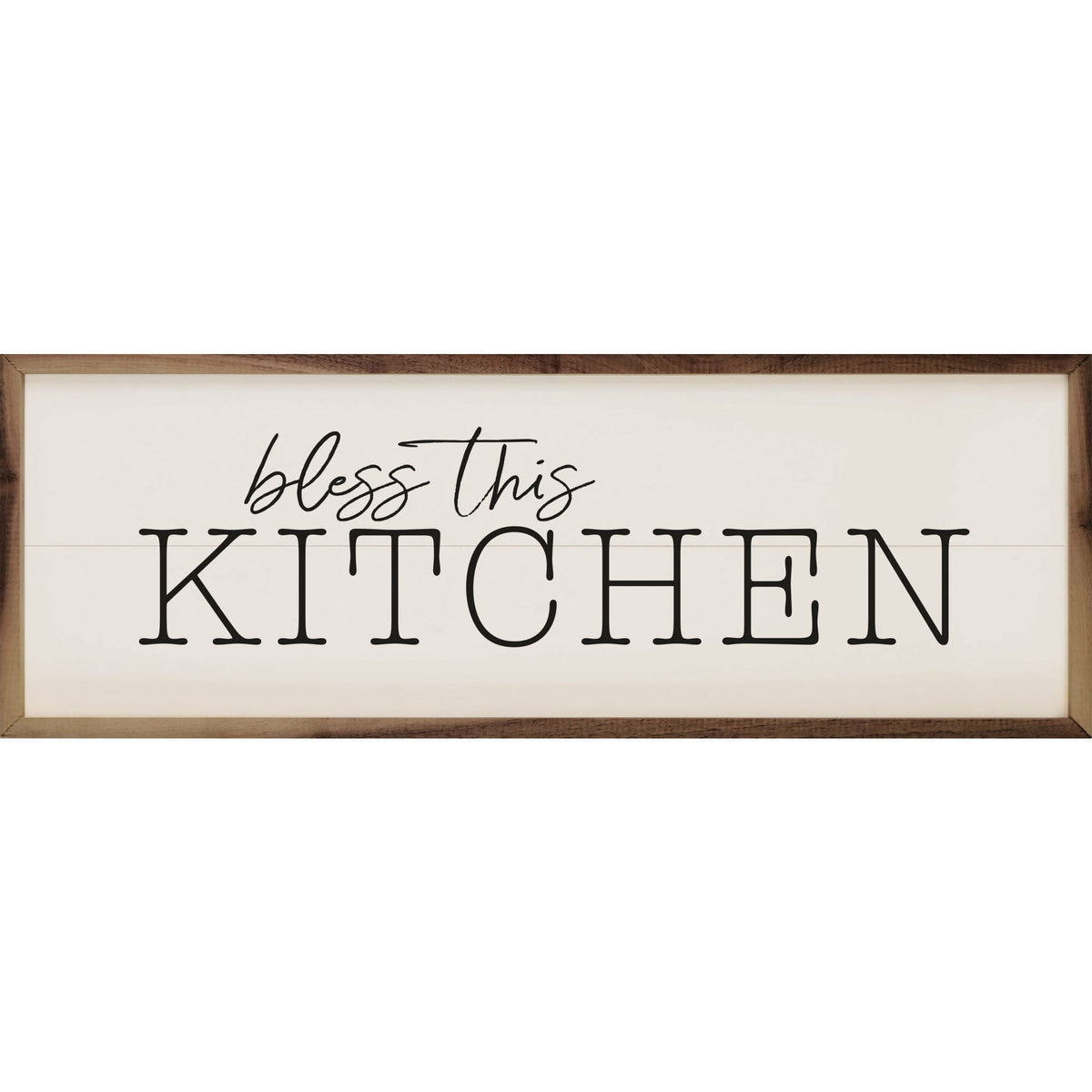 Bless This Kitchen Wood Framed Print - A Cottage in the City