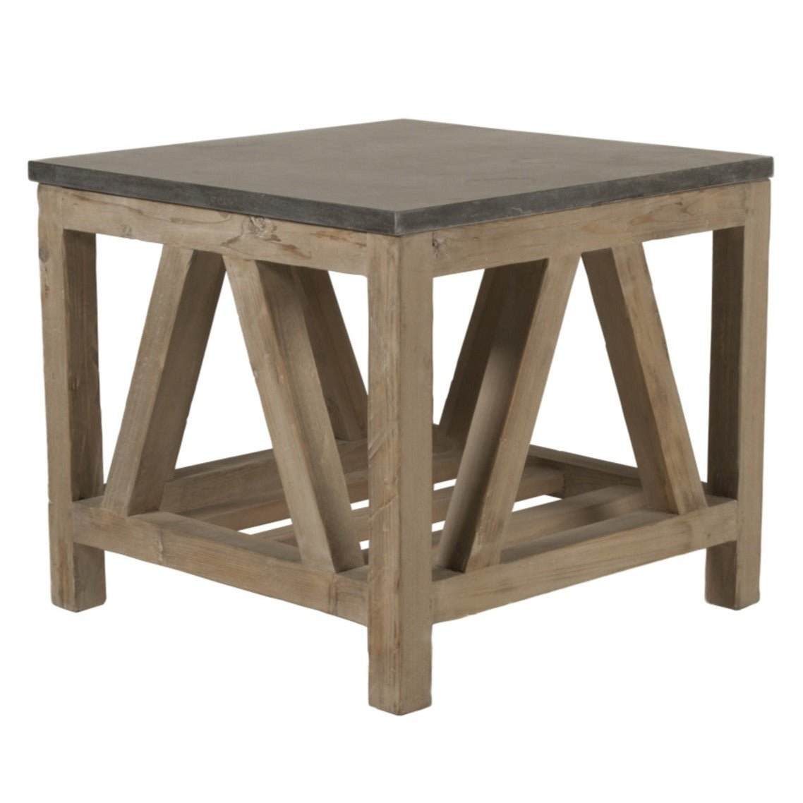 Blue Stone End Table - A Cottage in the City