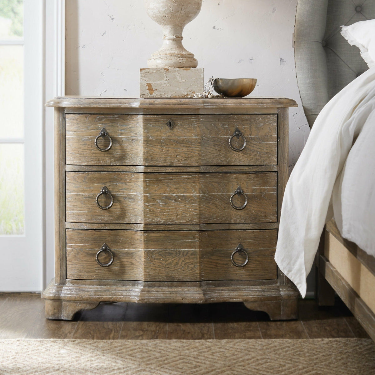 Boheme Bastogne Three Drawer Nightstand - A Cottage in the City