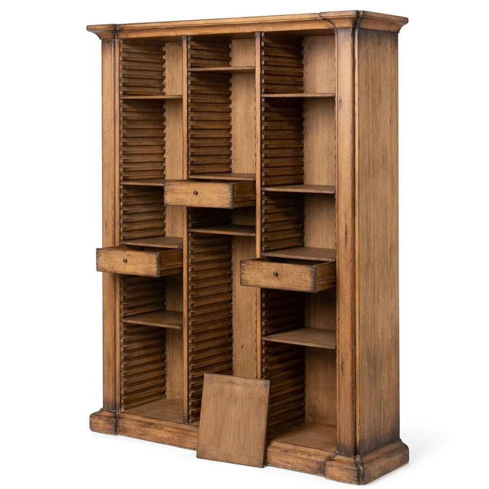 Bradley Adjustable Shelf Wooden Bookcase - A Cottage in the City