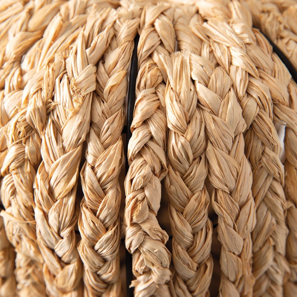 Braided Raffia Pumpkin - A Cottage in the City