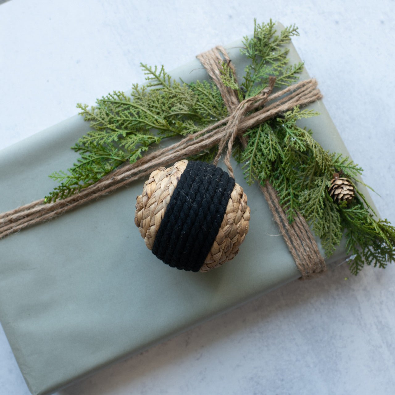 Braided Rope Ball Ornament - A Cottage in the City