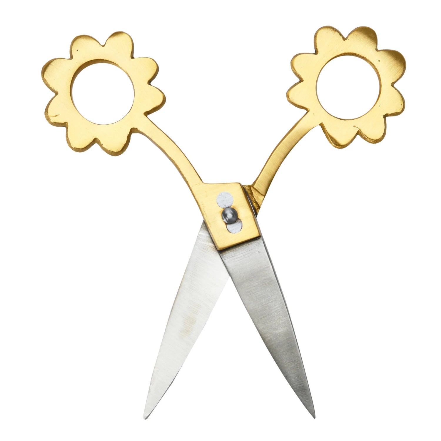 Brass Flower Handle Scissors - A Cottage in the City