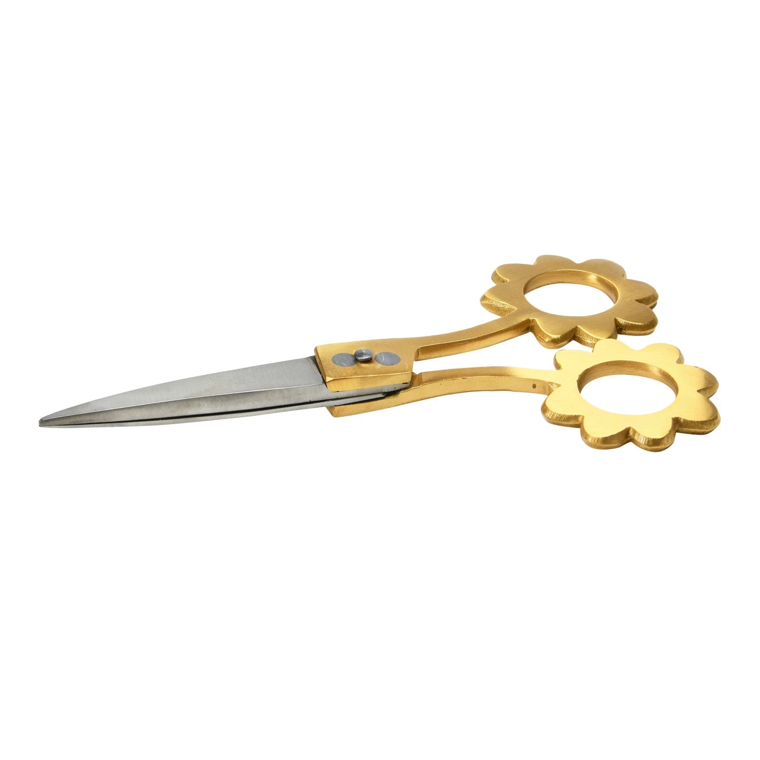 Brass Flower Handle Scissors - A Cottage in the City