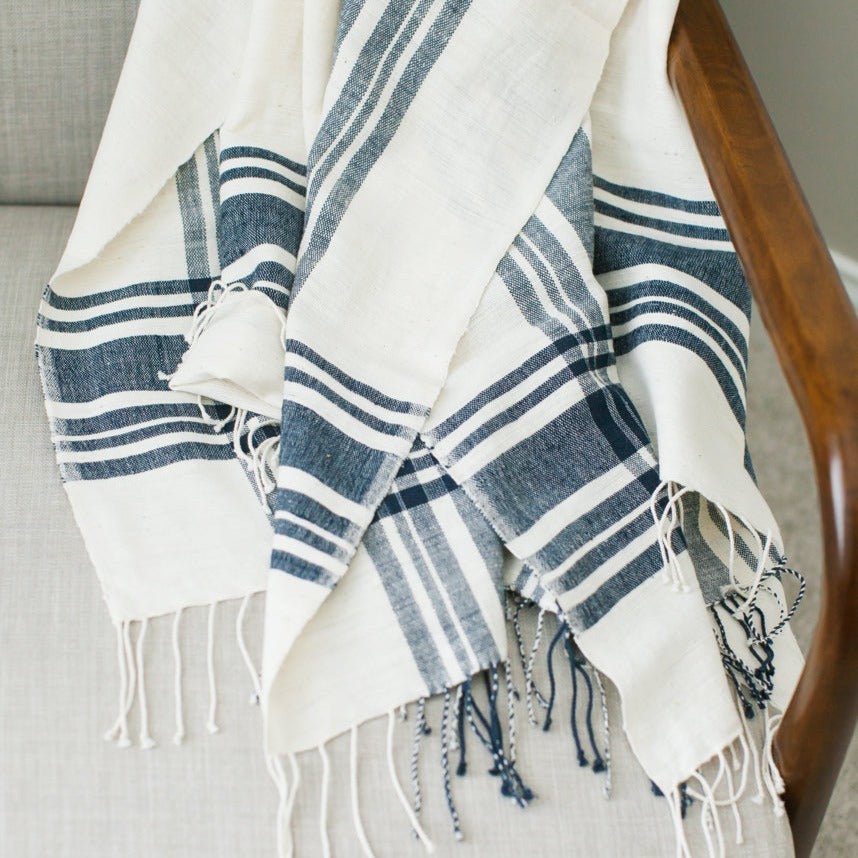 Cabin Hatch Cotton Throw Blanket - A Cottage in the City