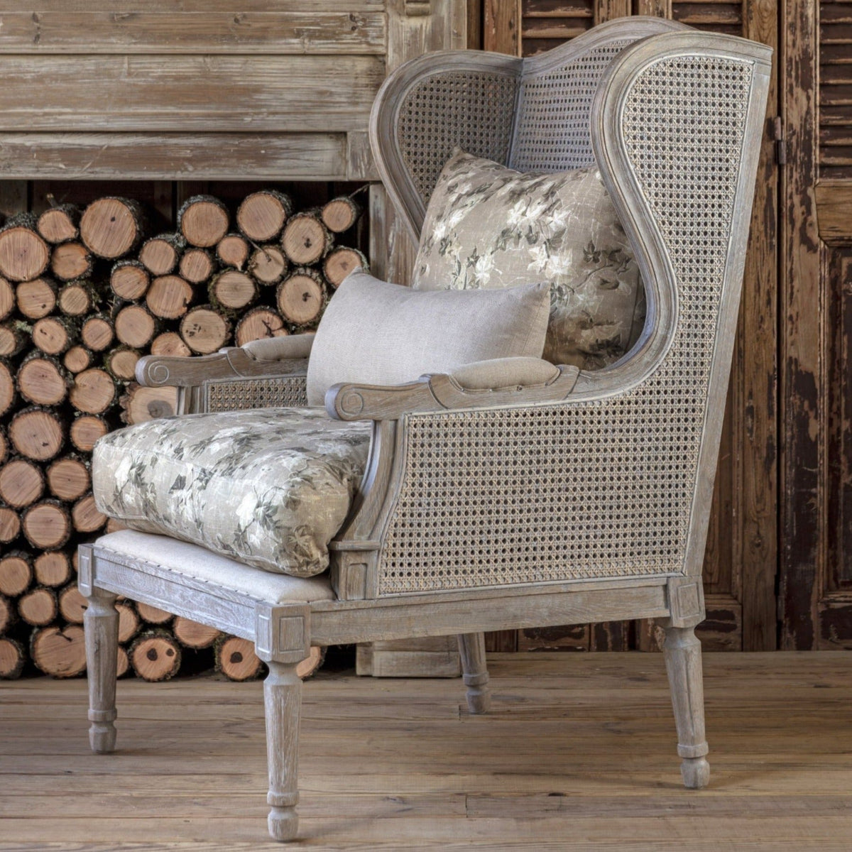 Cane Wingback Chair - A Cottage in the City