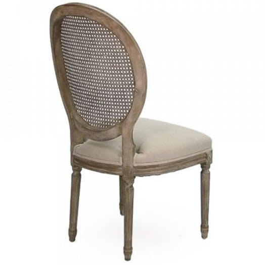 Caned Back Medallion Side Chair - A Cottage in the City