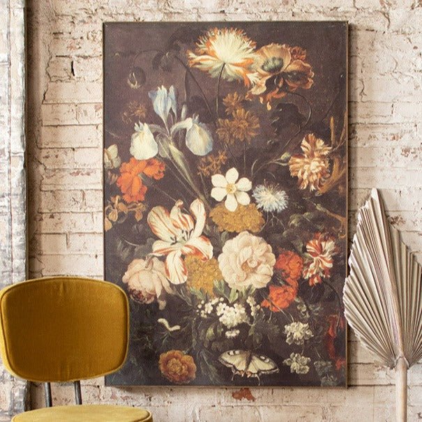 Canvas Floral Print - A Cottage in the City