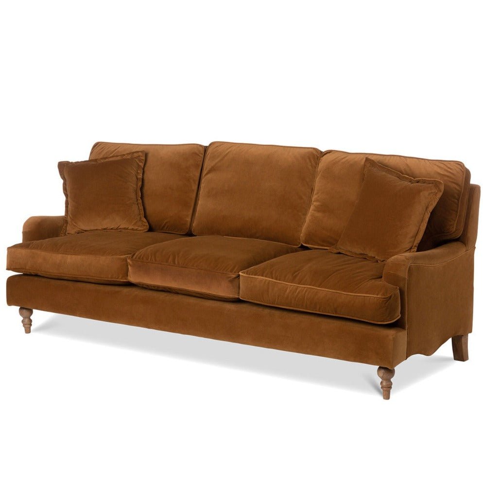 Carlisle Velvet Upholstered Sofa - A Cottage in the City