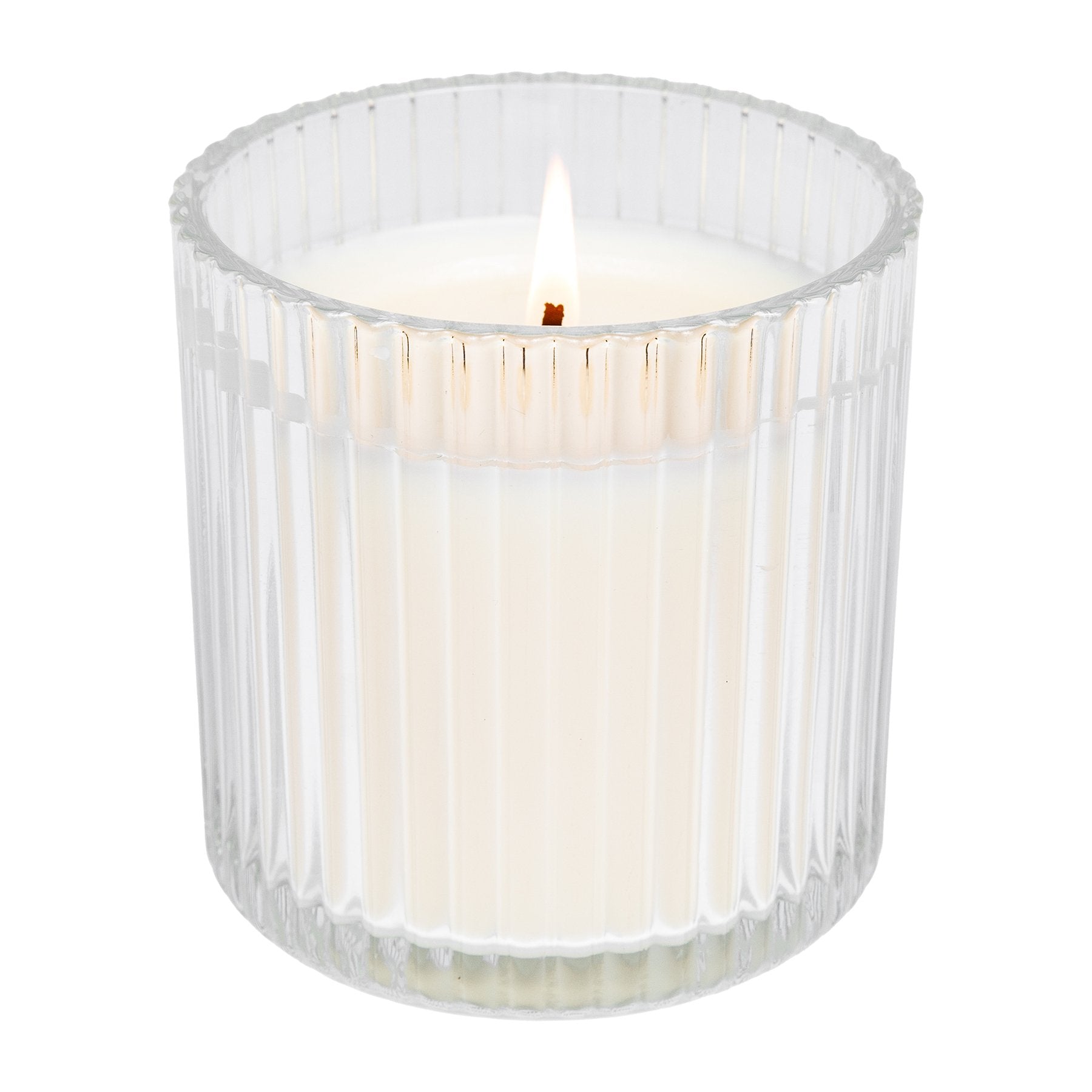 Cashmere and Vanilla Fluted Soy Candle - A Cottage in the City