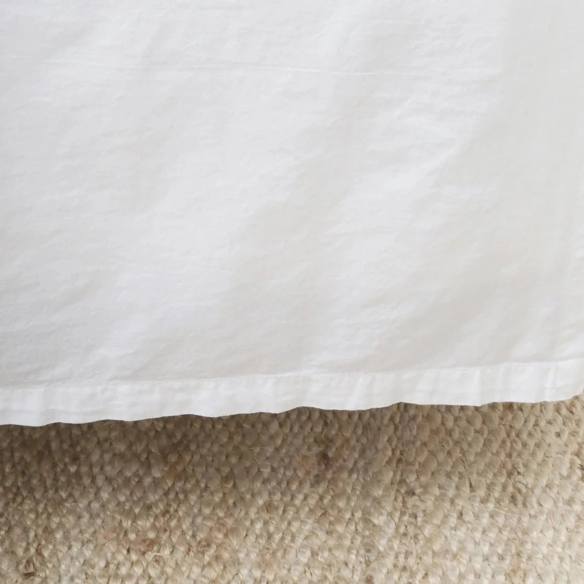 Paneled Crinkled Cotton Bedskirt by Pom Pom At Home