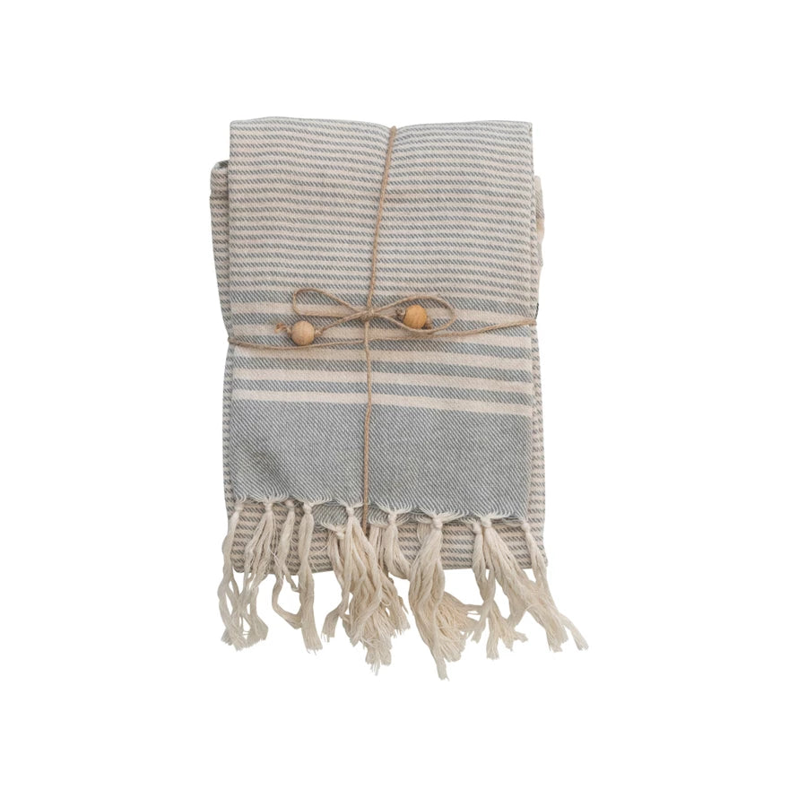 Woven Cotton Striped Tea Towel Gift Set