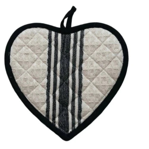 Cotton Quilted Heart Shaped Pot Holder