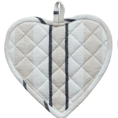 Cotton Quilted Heart Shaped Pot Holder