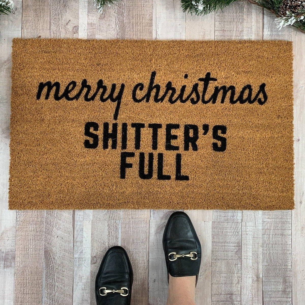 Merry Christmas Shitter&#39;s Full Doormat