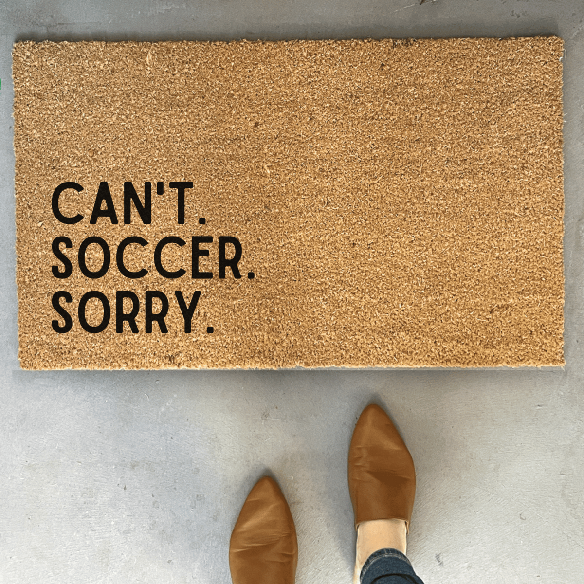 Funny Soccer Doormat