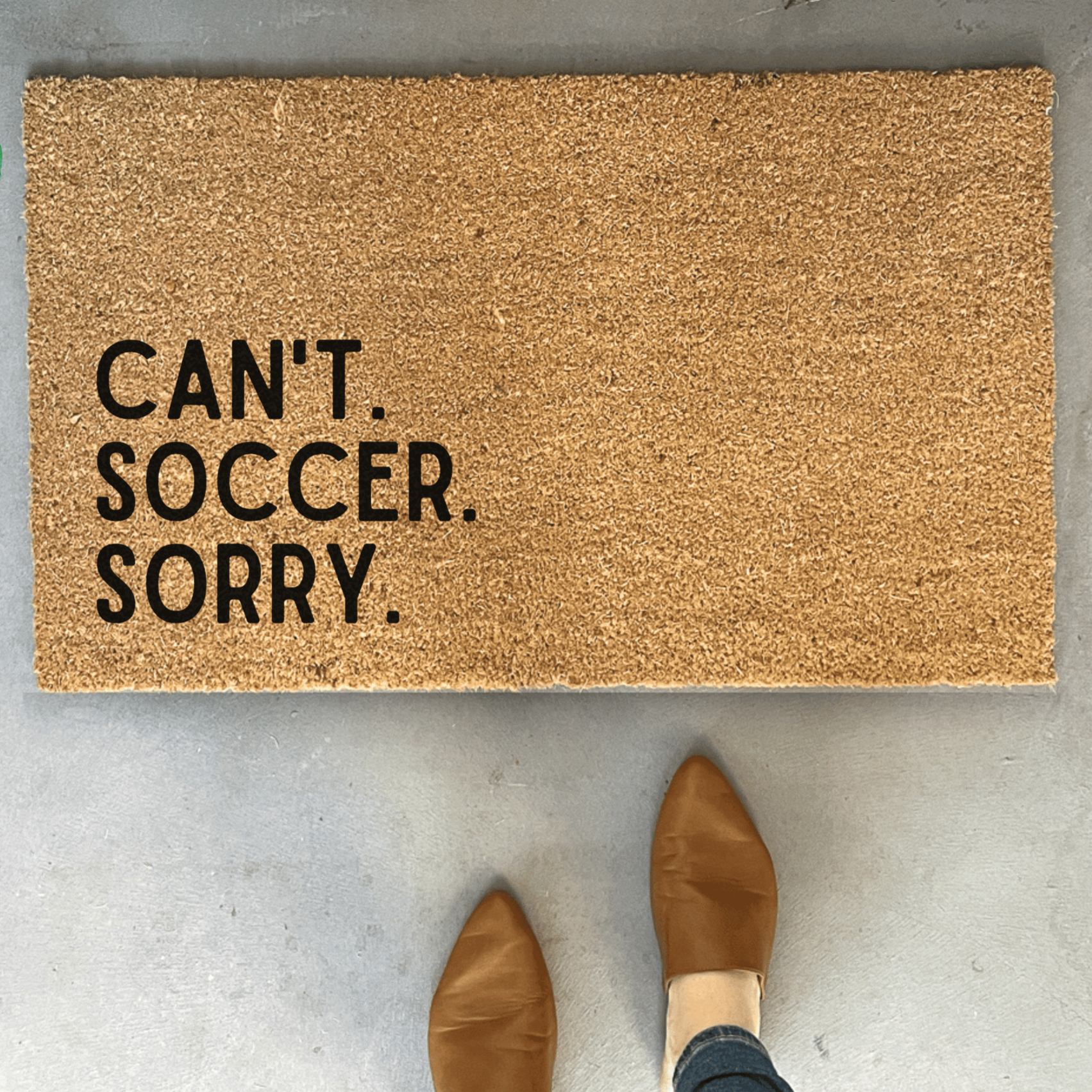 Funny Soccer Doormat