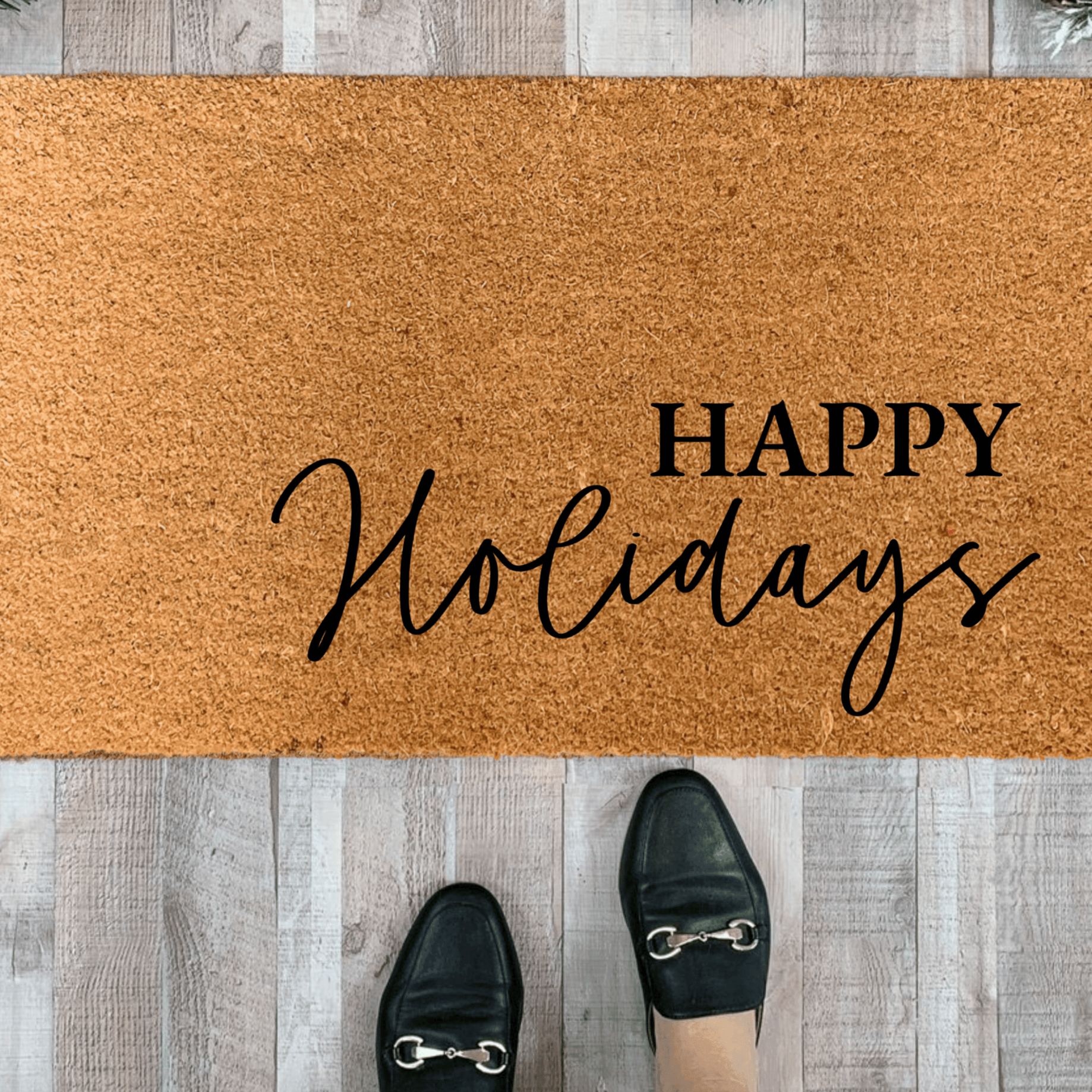 Happy Holidays Doormat