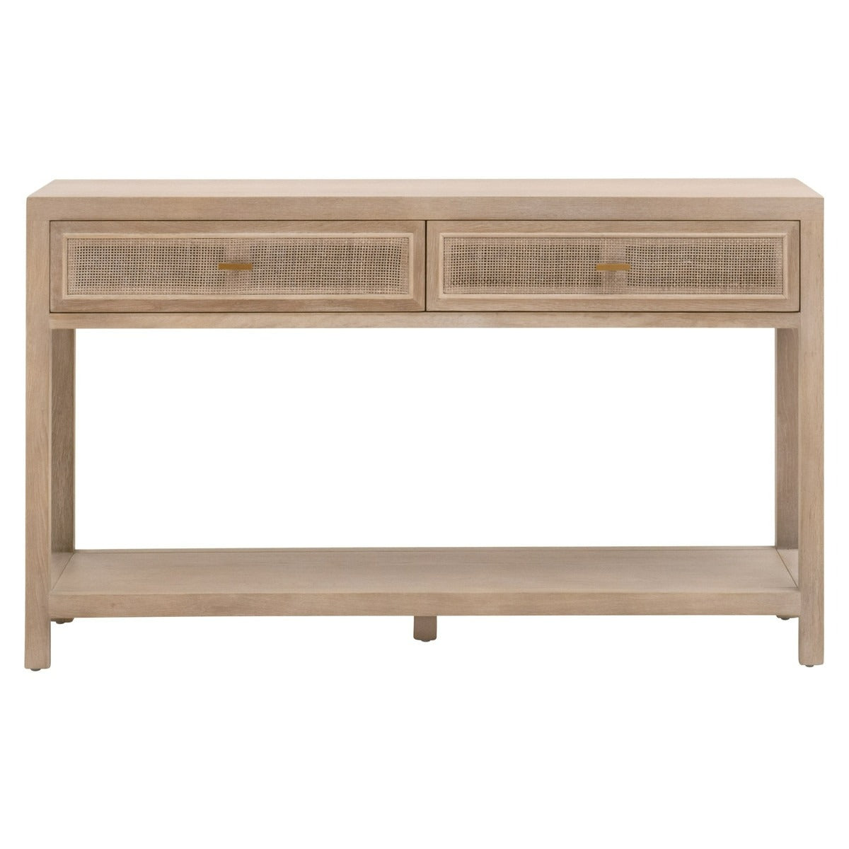 Cane Two Drawer Entry Console