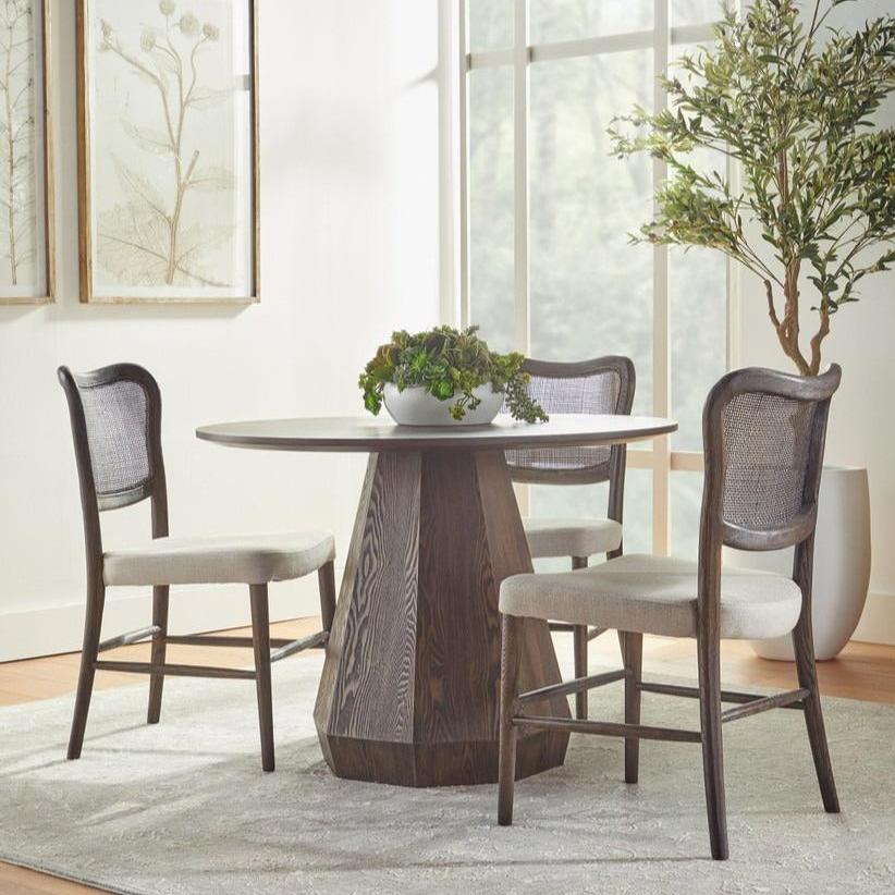 Burnished Brown Coulter Round Dining Table