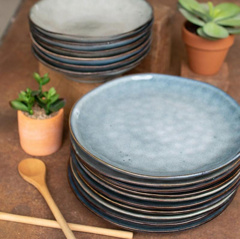 Ceramic Dinner Plate & Bowl Set