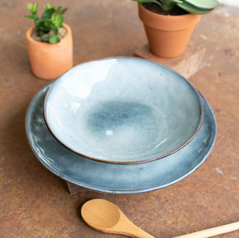 Ceramic Dinner Plate & Bowl Set