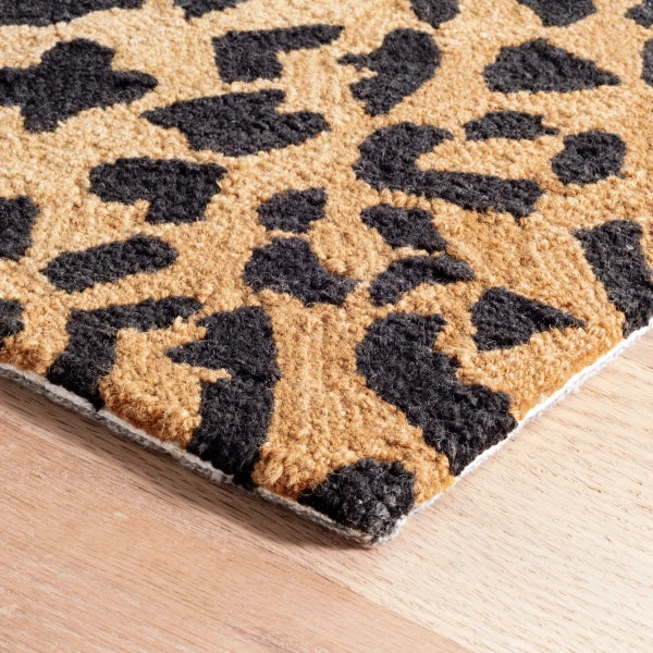 Dash & Albert Leopard Hand Micro Hooked Wool Rug