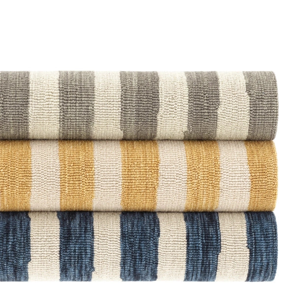 Dash & Albert Silas Stripe Hand Micro Hooked Wool Rug