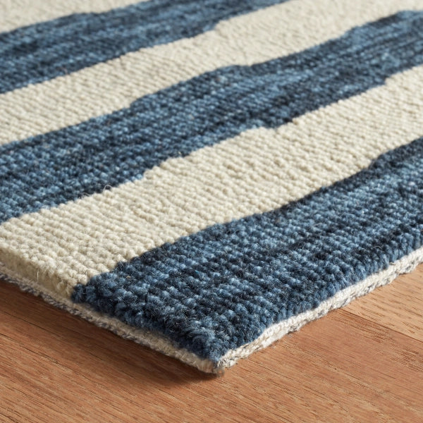 Dash & Albert Silas Stripe Hand Micro Hooked Wool Rug