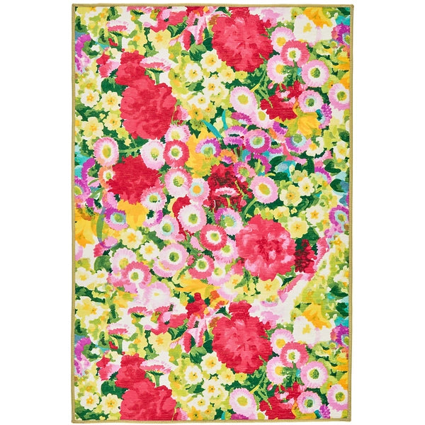 Chamomile Cluster Multi Machine Washable Rug