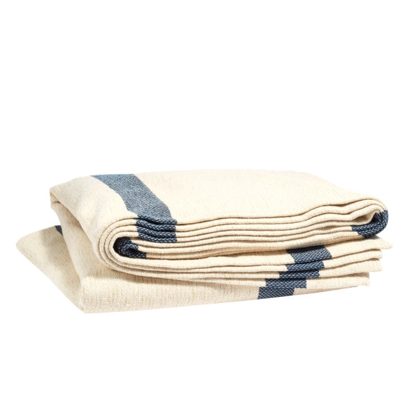 Pine Cone Hill Magnolia Stripe Navy Blanket