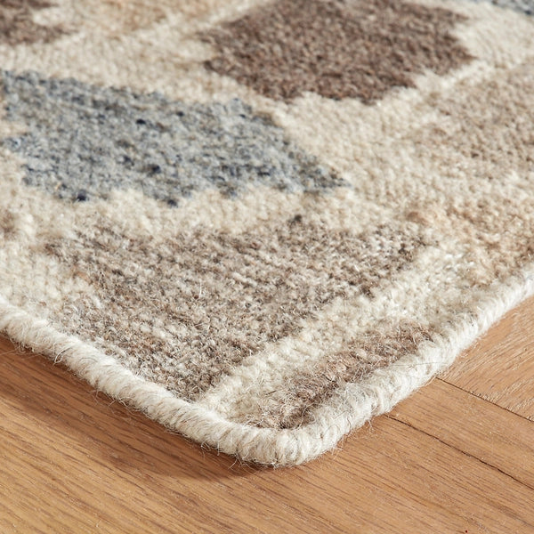 Dash & Albert Rufus Stone Kilim Natural Handwoven Wool Rug