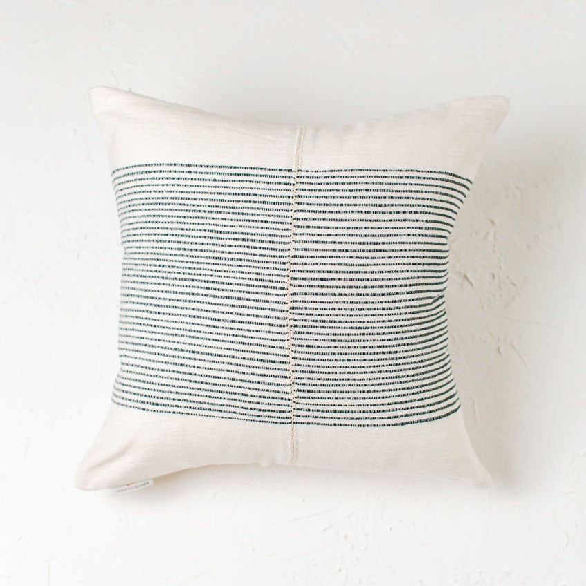 Riviera Hand Stitch Throw Pillow 18"