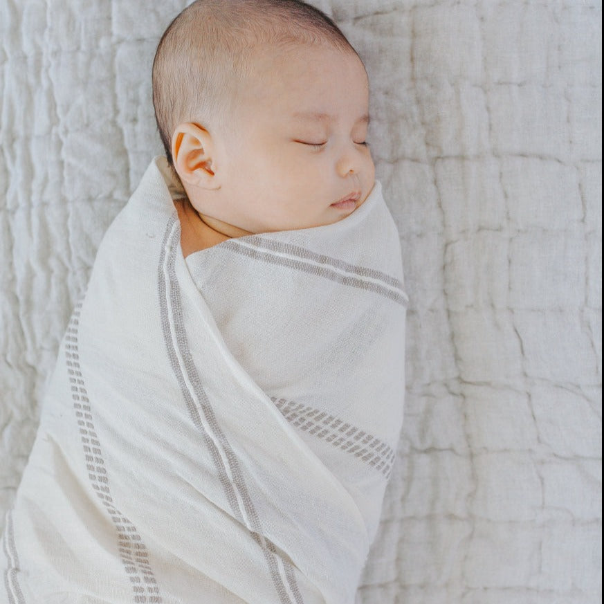 Handwoven Cotton Baby Swaddle