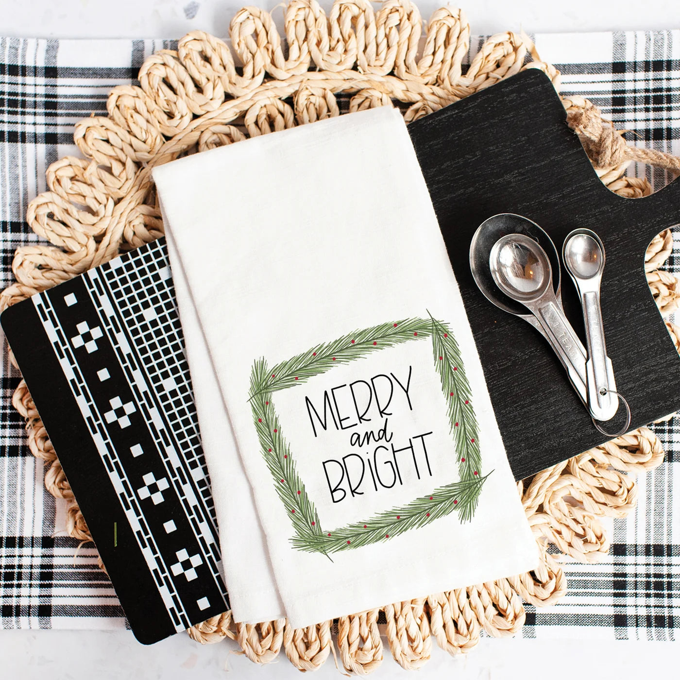 Merry And Bright Dishtowel